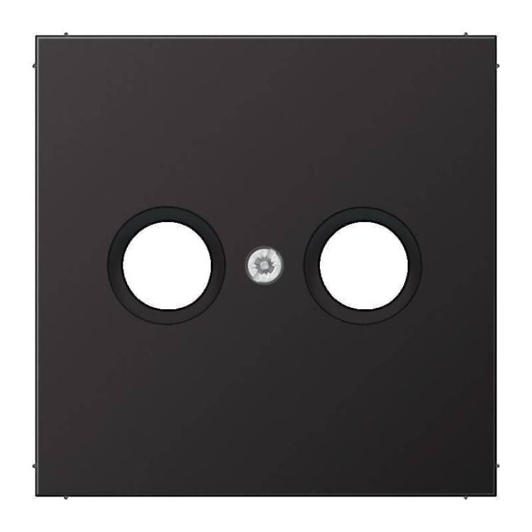 Накладка TV-FM розетки Jung LS 990 dark AL2990TVD