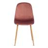 Стул Tetchair Breeze (mod. 4724) 20091 вельвет/металл, Coral (коралловый) HLR44/натуральный фото 5