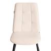 Набор из 2 стульев Tetchair Asti Trend 24877 молочный, черный, велюр фото 6