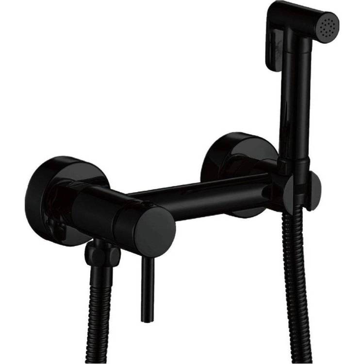 Гигиенический душ Haiba HB5510-7 черный, со смесителем