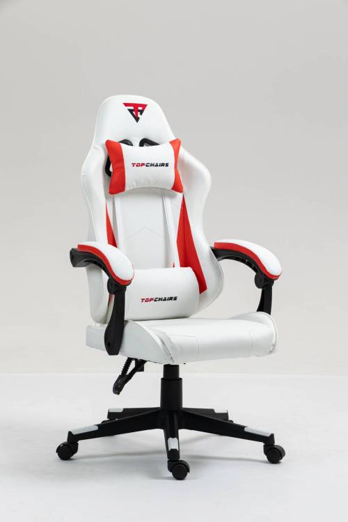 Кресло компьютерное Stool Group TopChairs Phantom GF-8080 white+red бело-красный