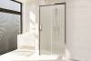 Душевая дверь в нишу Royal Bath Accord RB135HS-C-CH профиль хром, стекло матовое, 135x200