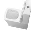 Унитаз-компакт Grossman GR-4490SQ безободковый, сиденье микролифт, белый глянцевый фото 5