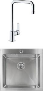 Комплект  Мойка кухонная Kaiser KSM-5151 + Смеситель VitrA Flo S A42103EXP для кухонной мойки