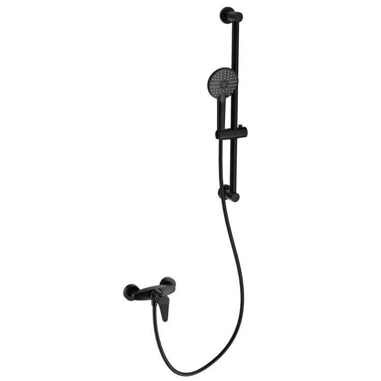 Смеситель для душа Wonzon & Woghand WW-AE3103-MB с душевым гарнитуром, черный матовый