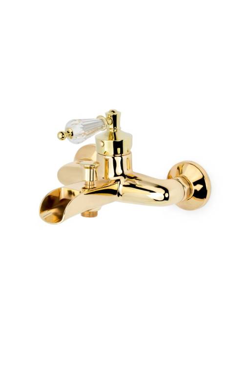 Смеситель для ванны Boheme Vogue 213-SW золото, с прозрачным SW