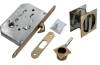 Комплект для раздвижных дверей Morelli MHS-2 WC AB античная бронза, с замком
