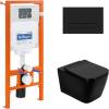 Комплект Belbagno Ardente-C BB3202CHR-MB/BB3202SC-MB/BB002-80/BB007-PR-NERO.M кнопка черная