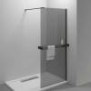 Душевая перегородка Vincea Walk-In HR VSW-4HR900CGB 900x2000, профиль черный, стекло тонированное