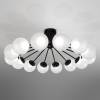 Большая подвесная светодиодная люстра Eurosvet Vinter 201057 LED черный