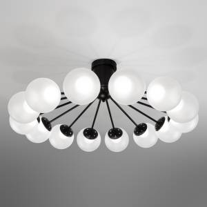Большая подвесная светодиодная люстра Eurosvet Vinter 201057 LED черный