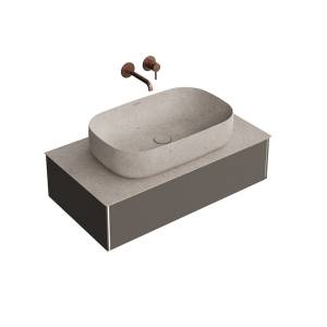 Тумба под раковину Kerama Marazzi Magica MA.90.1\EGR.M подвесная 90, 1 ящик, вечерний серый матовый