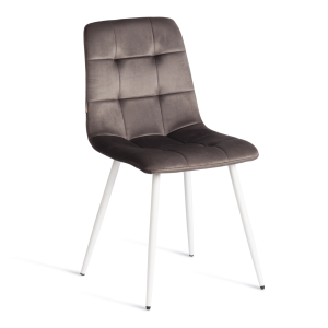 Стул Tetchair Chilly (mod. JSC-220) 24344 темно-серый, белый, велюр