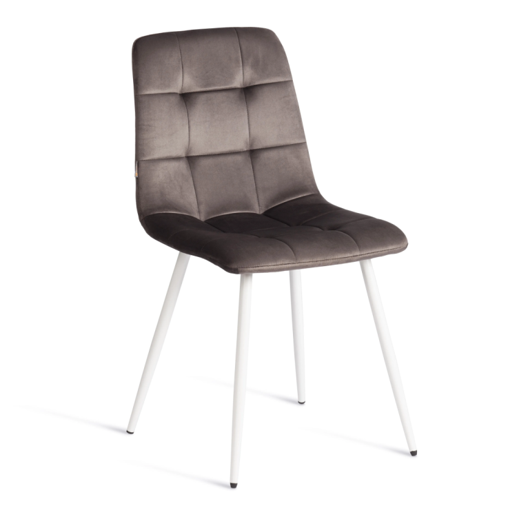 Стул Tetchair Chilly (mod. JSC-220) 24344 темно-серый, белый, велюр