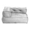 Модуль мягкий Tetchair Miracle 25336 VT shape silver велюр, букле, угловой фото 2