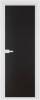 Межкомнатная дверь Profil Doors 1 AV цвет профиля Вайт, стекло безопасное 6 мм монохром черный 700x2000