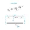 Душевой лоток RGW Shower Drain 47212080-04 SDR-20B 80x9 фото 5