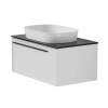 Тумба с раковиной La Fenice Elba Bianco NFNC-01-ELB-B-90-3-M-GB белая матовая, 90 см