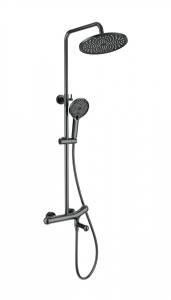 Душевая стойка Wonzon & Woghand WW-B3057-A-BGG с термостатом, темный графит