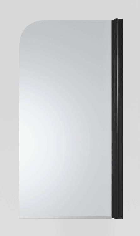 Шторка на ванну Timo TCM-80/03F-6 профиль черный, стекло матовое, 80x140