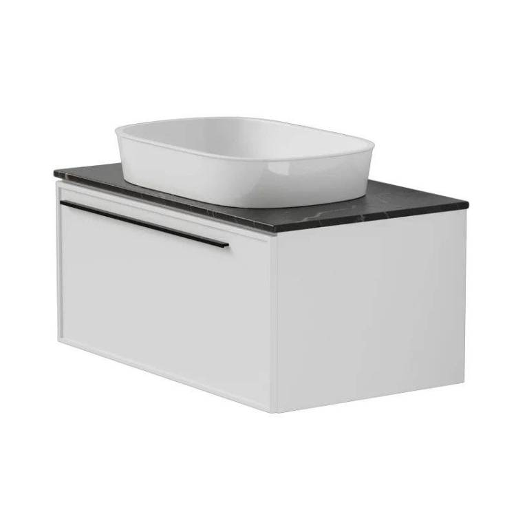 Тумба с раковиной La Fenice Elba Bianco NFNC-01-ELB-B-90-3-M-GB белая матовая, 90 см