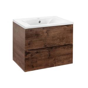 Тумба с раковиной Vincea Mia 600 2 выкатных ящика, R.Wood
