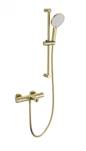 Смеситель для ванны Wonzon & Woghand WW-C2018-A-BG с душем и термостатом, брашированное золото