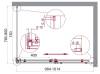 Душевой уголок BelBagno Acqua AH-1-100/80-C-Cr фото 3