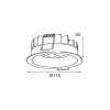 Встраиваемый светильник Italline IT06-6013 white фото 2