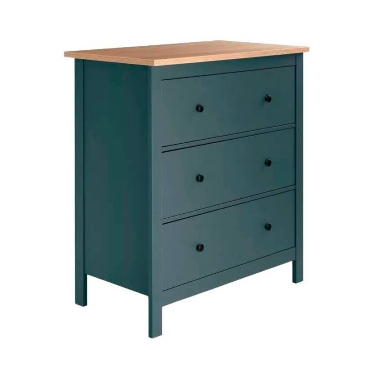 Комод Гуд Лакк Сага 2.08.02.020.16 Темно-бирюзовый/ясень