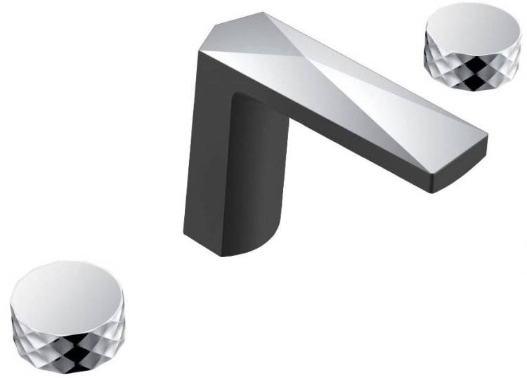 Смеситель для раковины Boheme Venturo 150-BCR-DIAMOND Черный, Хром
