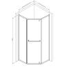 Душевой уголок Am.Pm Gem W90G-405-9090-MT профиль хром матовый, стекло прозрачное, 90x90x195 фото 8