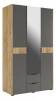Шкаф платяной Mebelson Адам MSA-05.2564 дуб крафт золотой/графит