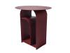 Стол журнальный Stool Group Arwel MT-140 DB-032 бордовый, металл 38.5x38.5x42.5 фото 2
