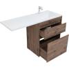 Тумба с раковиной Aquanet Токио 130 R 335590 напольная, дуб веллингтон фото 3