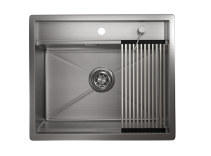 Мойка кухонная Granula Kitchen Space KS-6051 сталь сатин