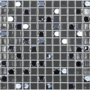 Мозаика Vidrepur Aura Mix №828 Черный (на сетке) 31.7x31.7