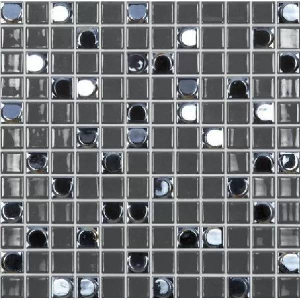 Мозаика Vidrepur Aura Mix №828 Черный (на сетке) 31.7x31.7