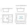 Мойка кухонная Maretti Kitchen MR645-WH белый, 64.5x50.5 фото 3