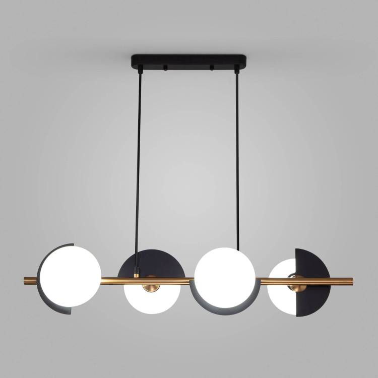 Подвесной светильник Eurosvet Moity 70149/4 черный/латунь Smart