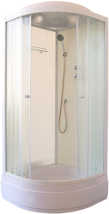 Душевая кабина Parly Bianco BM86 85x215, с поддоном, монтаж без силикона