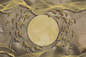 Фреска Ortograf Artline 34569 Golden waves Филиграна FM-F