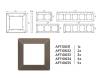 Рамка 4-постовая Ambrella Volt Alfa Line AF110634 фото 4