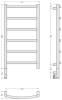 Полотенцесушитель электрический Сунержа Галант 3.1 31-6000-8040 800х400 МЭМ левый фото 3