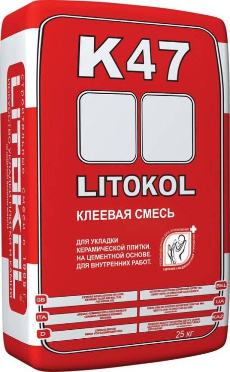 Клеевая смесь LITOKOL K47 (ЛИТКОЛ К 47), 25 кг