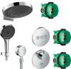 Душевой комплект Hansgrohe Rainfinity 360 (3 jet) 26234000 + 26852000 + 27506000 + 15742000 + 15745000