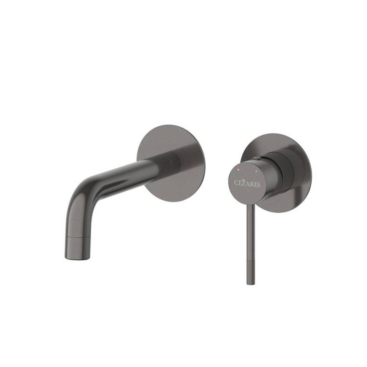 Смеситель для раковины Cezares Relax RELAX-BLI2-1-GM-W0 оружейная сталь