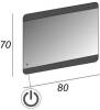Зеркало Cezares 45007 c LED-подсветкой touch system 80х70 фото 3