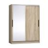 Шкаф-купе с зеркалом ГЛАЗОВ МЕБЕЛЬ Strike 00-00014146 1600 Сонома
