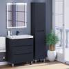 Тумба с раковиной Uperwood Tanos напольная, 3 ящика, черная, 70 см фото 9